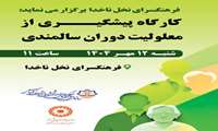 فرهنگسرای نخل ناخدا برگزار می نماید:کارگاه پیشگیری از معلولیت دوران سالمندی